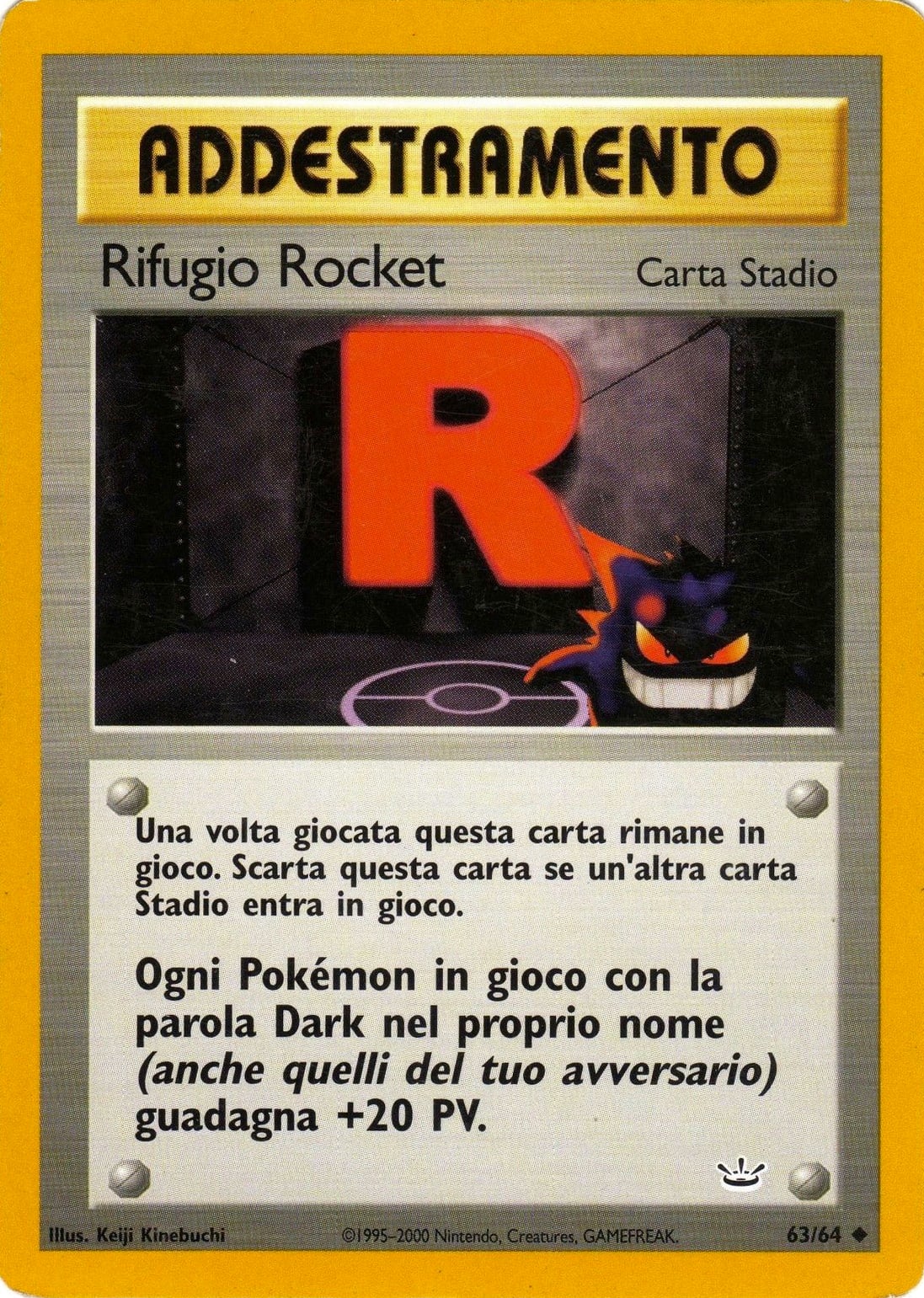 Rifugio Rocket 063 — Neo Revelation (Italian Pokémon TCG card)