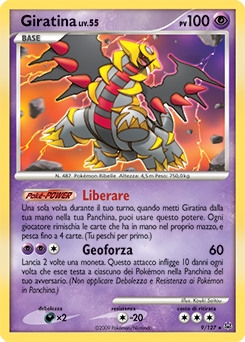 Giratina 009/133 — Platino (Italian Pokémon TCG card)