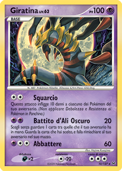 Giratina 010/133 — Platino (Italian Pokémon TCG card)