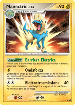 Manectric 011/133 — Platino (Italian Pokémon TCG card)