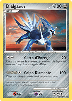 Dialga 023/133 — Platino (Italian Pokémon TCG card)
