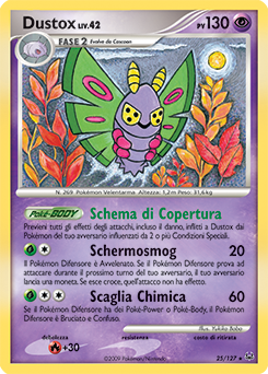 Dustox 025/133 — Platino (Italian Pokémon TCG card)