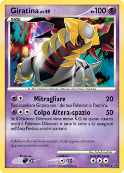 Giratina 027/133 — Platino (Italian Pokémon TCG card)