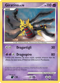 Giratina 028/133 — Platino (Italian Pokémon TCG card)