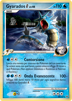 Gyarados G 030/133 — Platino (Italian Pokémon TCG card)