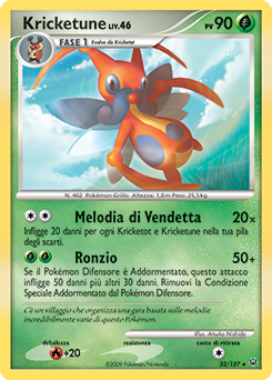 Kricketune 032/133 — Platino (Italian Pokémon TCG card)