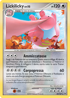 Lickilicky 033/133 — Platino (Italian Pokémon TCG card)