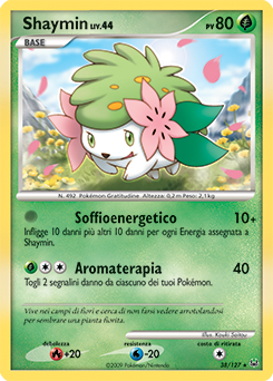 Shaymin 038/133 — Platino (Italian Pokémon TCG card)