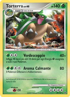 Torterra 039/133 — Platino (Italian Pokémon TCG card)