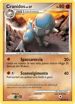 Cranidos 046/133 — Platino (Italian Pokémon TCG card)