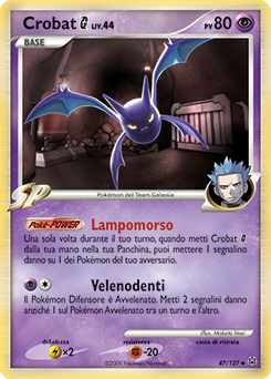 Crobat G 047/133 — Platino (Italian Pokémon TCG card)