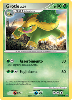 Grotle 049/133 — Platino (Italian Pokémon TCG card)