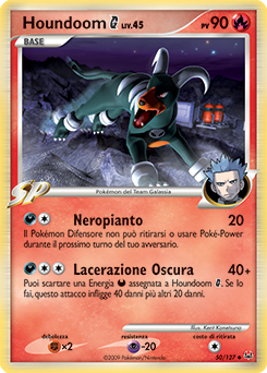 Houndoom G 050/133 — Platino (Italian Pokémon TCG card)