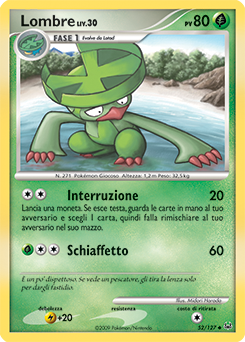 Lombre 052/133 — Platino (Italian Pokémon TCG card)