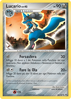 Lucario 053/133 — Platino (Italian Pokémon TCG card)