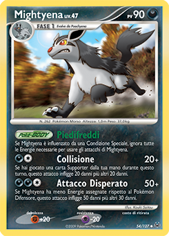 Mightyena 054/133 — Platino (Italian Pokémon TCG card)