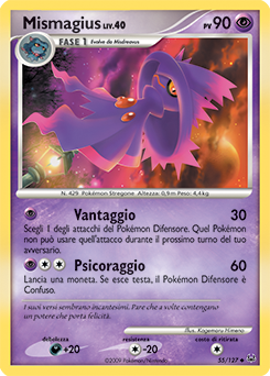 Mismagius 055/133 — Platino (Italian Pokémon TCG card)