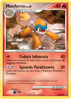 Monferno 056/133 — Platino (Italian Pokémon TCG card)