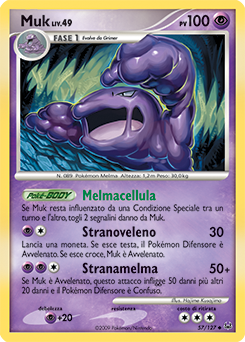 Muk 057/133 — Platino (Italian Pokémon TCG card)