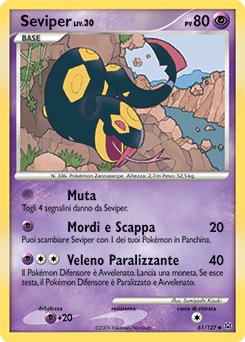 Seviper 061/133 — Platino (Italian Pokémon TCG card)