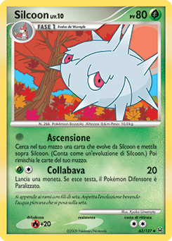 Silcoon 063/133 — Platino (Italian Pokémon TCG card)