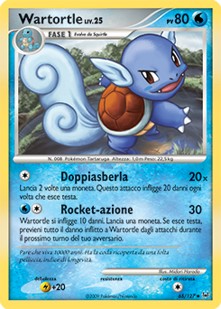 Wartortle 065/133 — Platino (Italian Pokémon TCG card)