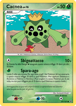 Cacnea 067/133 — Platino (Italian Pokémon TCG card)