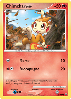 Chimchar 070/133 — Platino (Italian Pokémon TCG card)