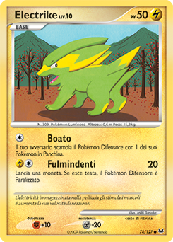 Electrike 074/133 — Platino (Italian Pokémon TCG card)