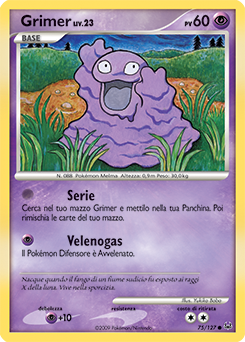 Grimer 075/133 — Platino (Italian Pokémon TCG card)