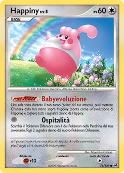 Happiny 076/133 — Platino (Italian Pokémon TCG card)