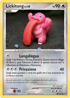 Lickitung 080/133 — Platino (Italian Pokémon TCG card)