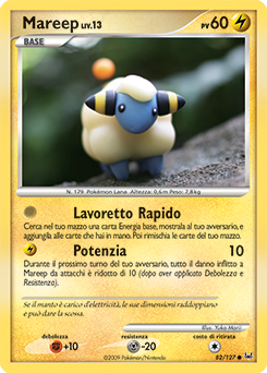 Mareep 082/133 — Platino (Italian Pokémon TCG card)