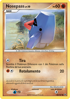 Nosepass 084/133 — Platino (Italian Pokémon TCG card)