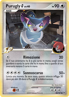 Purugly G 088/133 — Platino (Italian Pokémon TCG card)