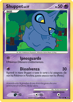 Shuppet 092/133 — Platino (Italian Pokémon TCG card)