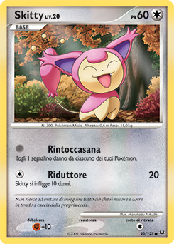 Skitty 093/133 — Platino (Italian Pokémon TCG card)