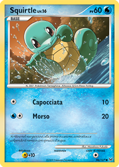 Squirtle 096/133 — Platino (Italian Pokémon TCG card)
