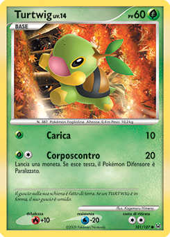 Turtwig 101/133 — Platino (Italian Pokémon TCG card)