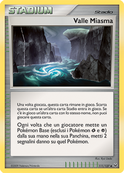Miasma Valley 111/133 — Platino (Italian Pokémon TCG card)