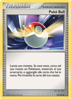 Poké Ball 113/133 — Platino (Italian Pokémon TCG card)