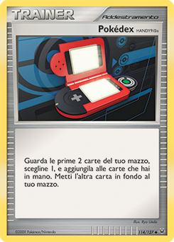 Pokédex HANDY910is 114/133 — Platino (Italian Pokémon TCG card)