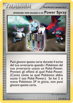 Team Galactic's Invention G-103 Power Spray 103/133 — Platino (Italian Pokémon TCG card)