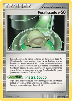 Armor Fossil 119/133 — Platino (Italian Pokémon TCG card)
