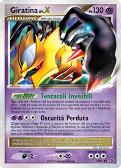 Giratina LV.X 124/133 — Platino (Italian Pokémon TCG card)