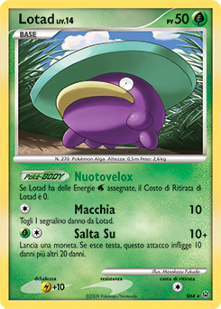 Lotad SH4 — Platino (Italian Pokémon TCG card)