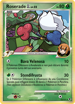 Roserade GL 012/119 — L’Ascesa dei Rivali (Italian Pokémon TCG card)
