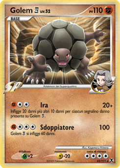 Golem E4 023/119 — L’Ascesa dei Rivali (Italian Pokémon TCG card)