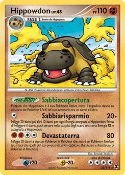 Hippowdon 025/119 — L’Ascesa dei Rivali (Italian Pokémon TCG card)
