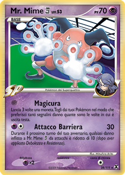 Mr. Mime E4 028/119 — L’Ascesa dei Rivali (Italian Pokémon TCG card)